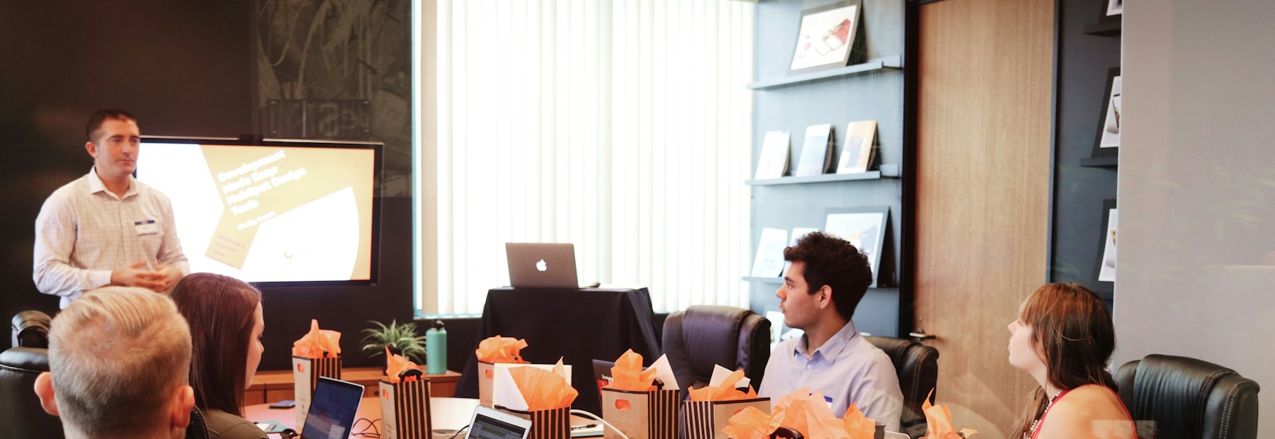 The US client team running a project kickoff session